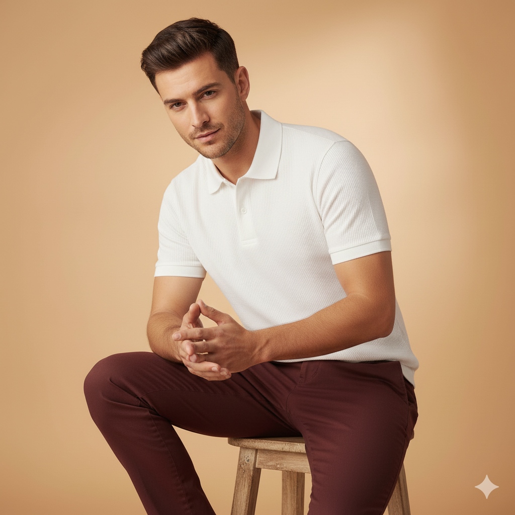 Classic Polo T-Shirt for Men – Solid Cotton, Half Sleeve Regular Fit