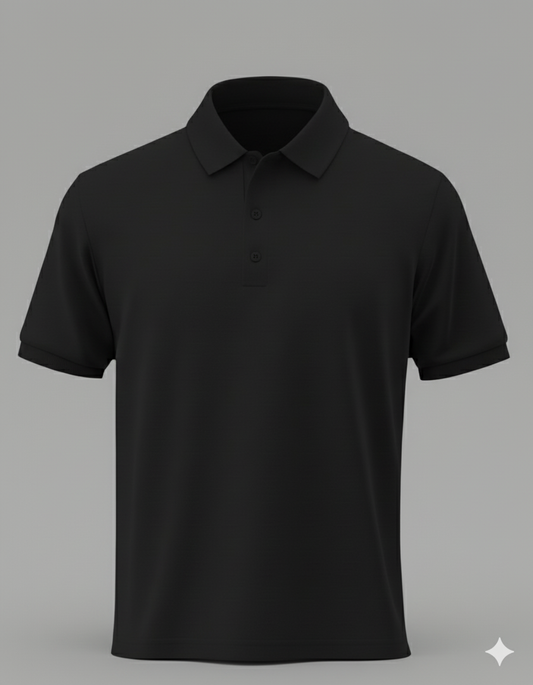 Classic Polo T-Shirt for Men – Solid Cotton, Half Sleeve Regular Fit