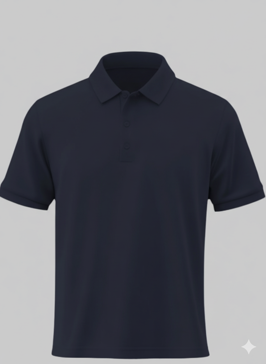 Classic Polo T-Shirt for Men – Solid Cotton, Half Sleeve Regular Fit