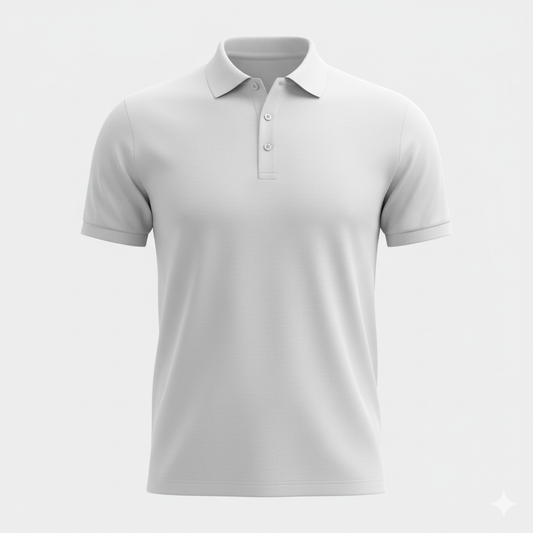 Classic Polo T-Shirt for Men – Solid Cotton, Half Sleeve Regular Fit